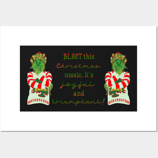 Blast this Christmas music Wall Art by rachaelthegreat